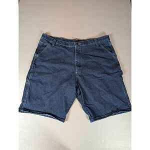 Wrangler Men's Dark Wash Carpenter Denim Shorts Size 40